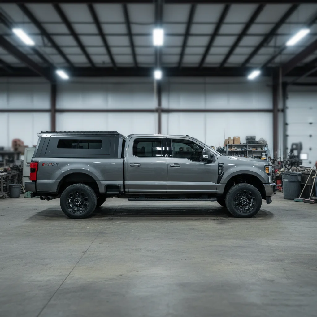 High Quality Waterproof Hard Top Pickup Truck Canopy Topper with Front Sliding Windows for Ford F150 6.5ft