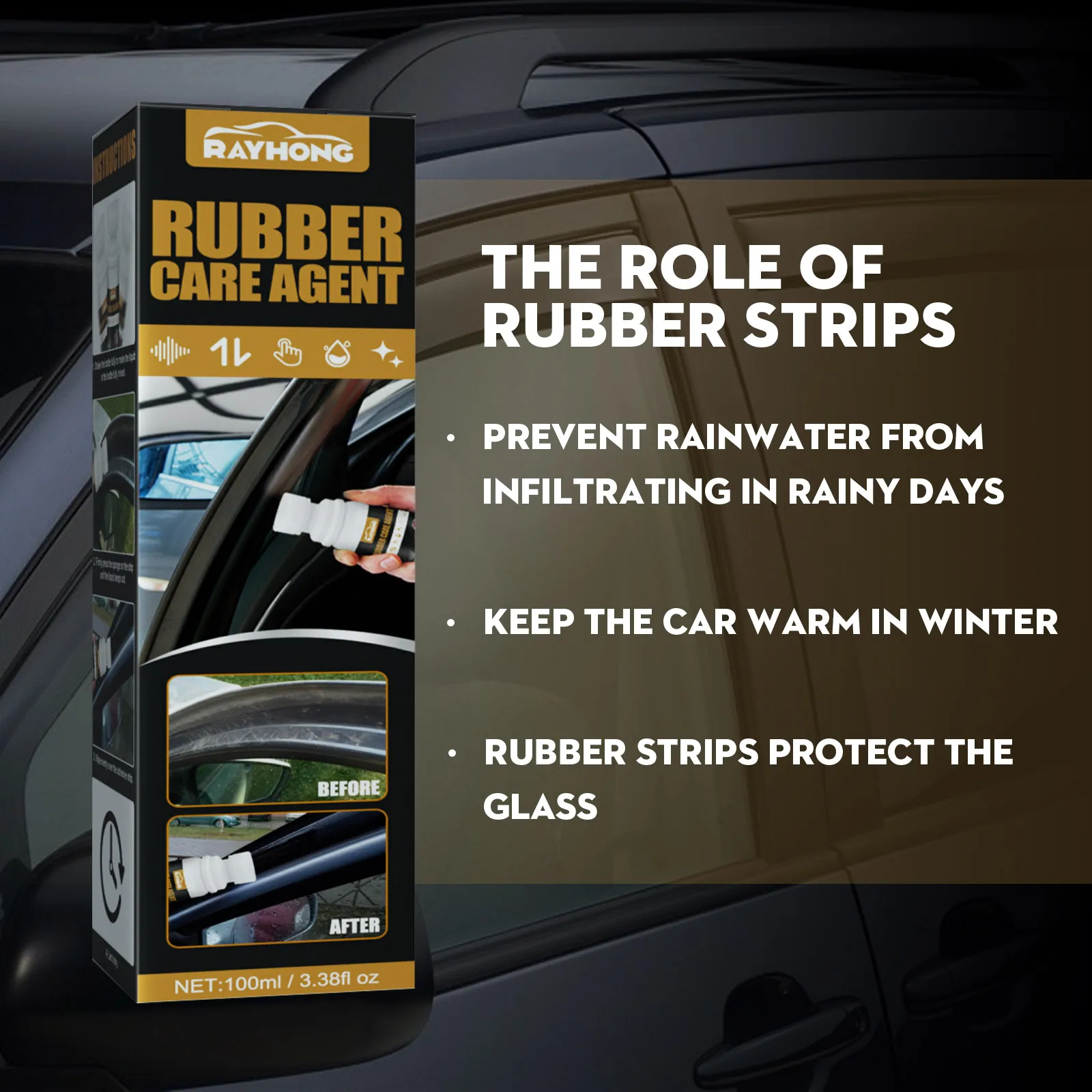 Hot Selling Car Rubber Care Agent Rubber Maintenance Cleaning Anti-aging Polishing Dirt Removal Protective Agent