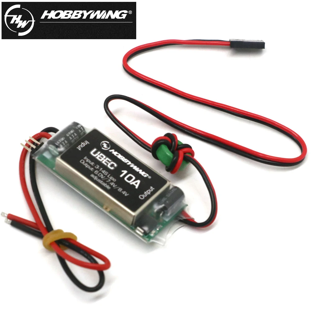 Hobbywing Waterproof 10A Voltage Regulator Module High Voltage 3-14S 6/7.4/8.4V Adjustable UBEC For RC Car Buggy Toy