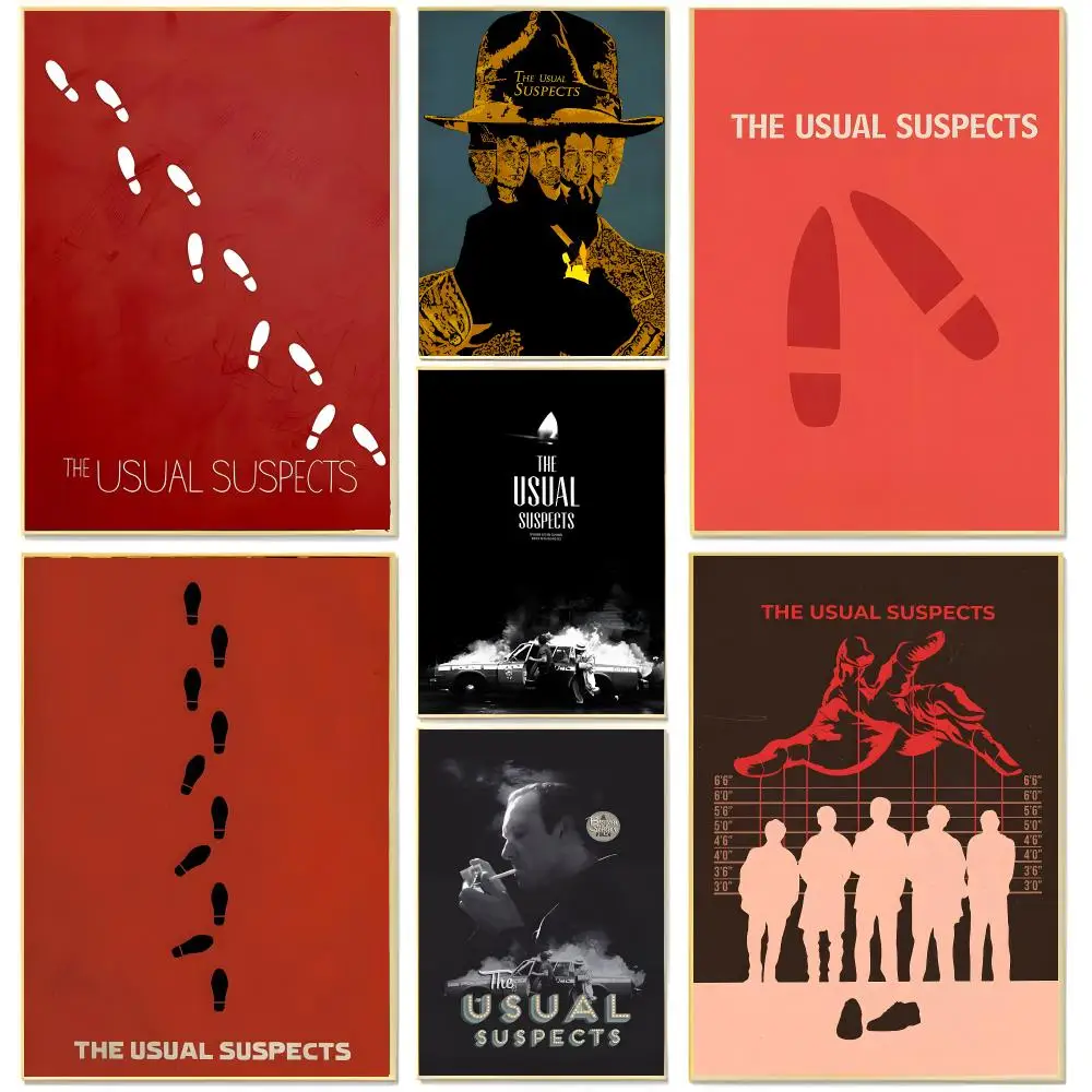 Classic Movie T-The Usual Suspects Poster Living Room Bedroom Decorative Print Unframed Decor