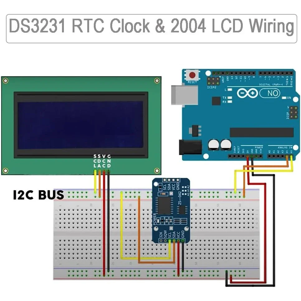 1/2/5/10pcs 2004 Módulo de exibição LCD DC 5V 20x4 Caráter branco Retroiluminação azul Controlador AIP31066 para Arduino