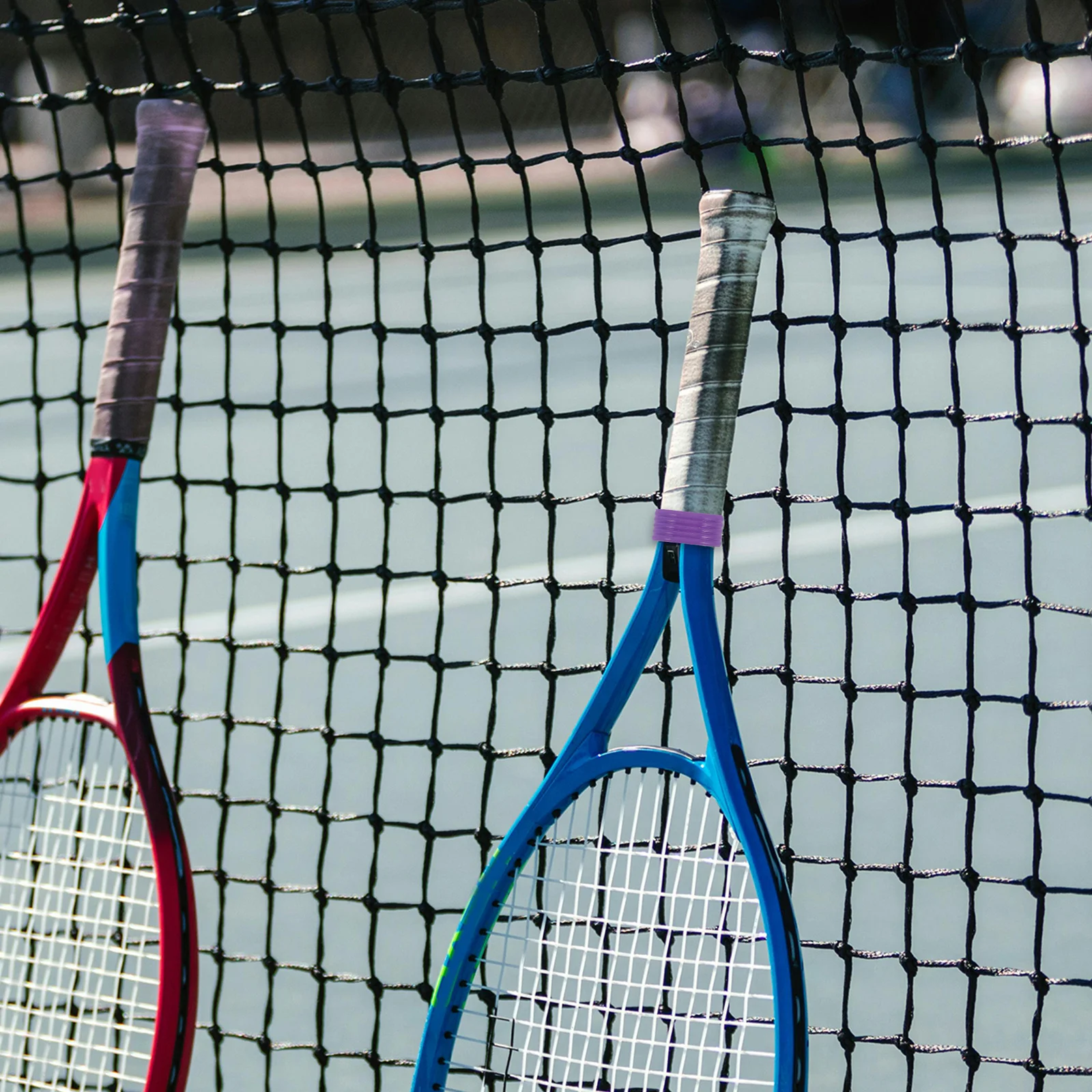 

8Pcs Racket Silicone Grip Rings Reusable Overgrip Protector for Tennis Badminton Grips Sweat Absorbent Durable