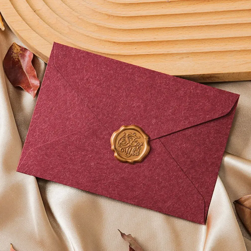 10pcs Vintage Envelopes Set Invitation Card Bronzed Seal Blessing Thank Envelope Romantic Nostalgia Art Retro Greeting Card