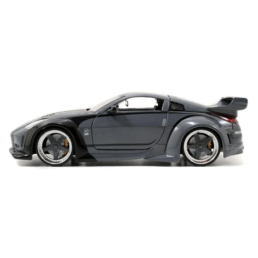 Jada Toys Fast & Furious 1:24 D.K.\'s Nissan 350Z Die-cast Car, Toys for Kids and Adults, Grey and Black