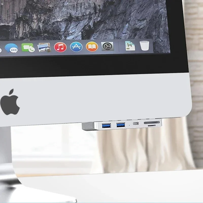 IMac 21.5 27 PRO Aluminum Alloy usb 3.0 hub 3 port adapter splitter with SD/TF card reader slim Unibody computer