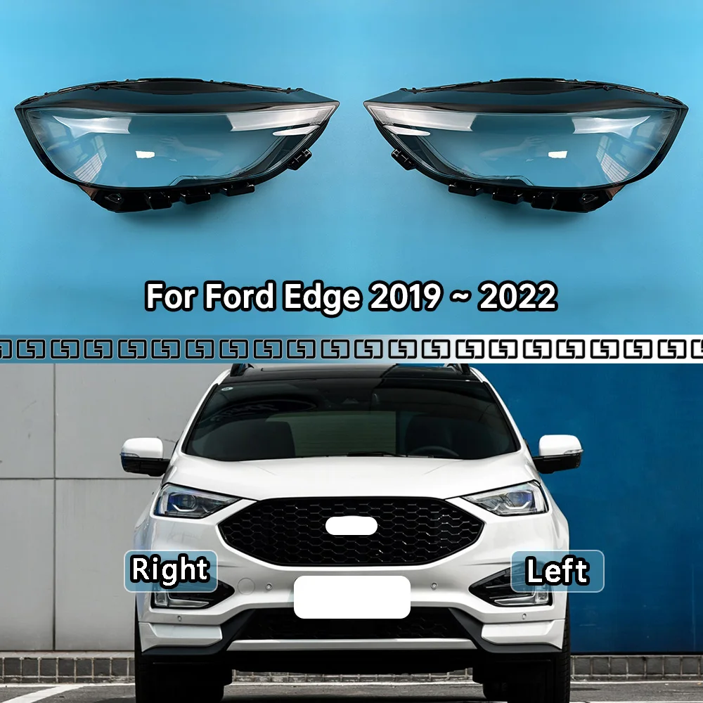 

For Ford Edge 2019 2020 2021 2022 Headlight Transparent Cover Lampshade Head Lamp Headlamp Shell Lens Plexiglass