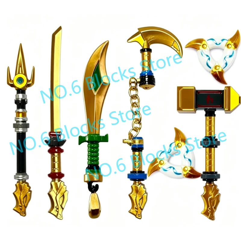 MOC Anime Cartoon Building Blocks Figures Accessories Dragon Claws Cloaks Wings Armor Swords Assemble Mini Bricks Toys Gifts S17 - view 5