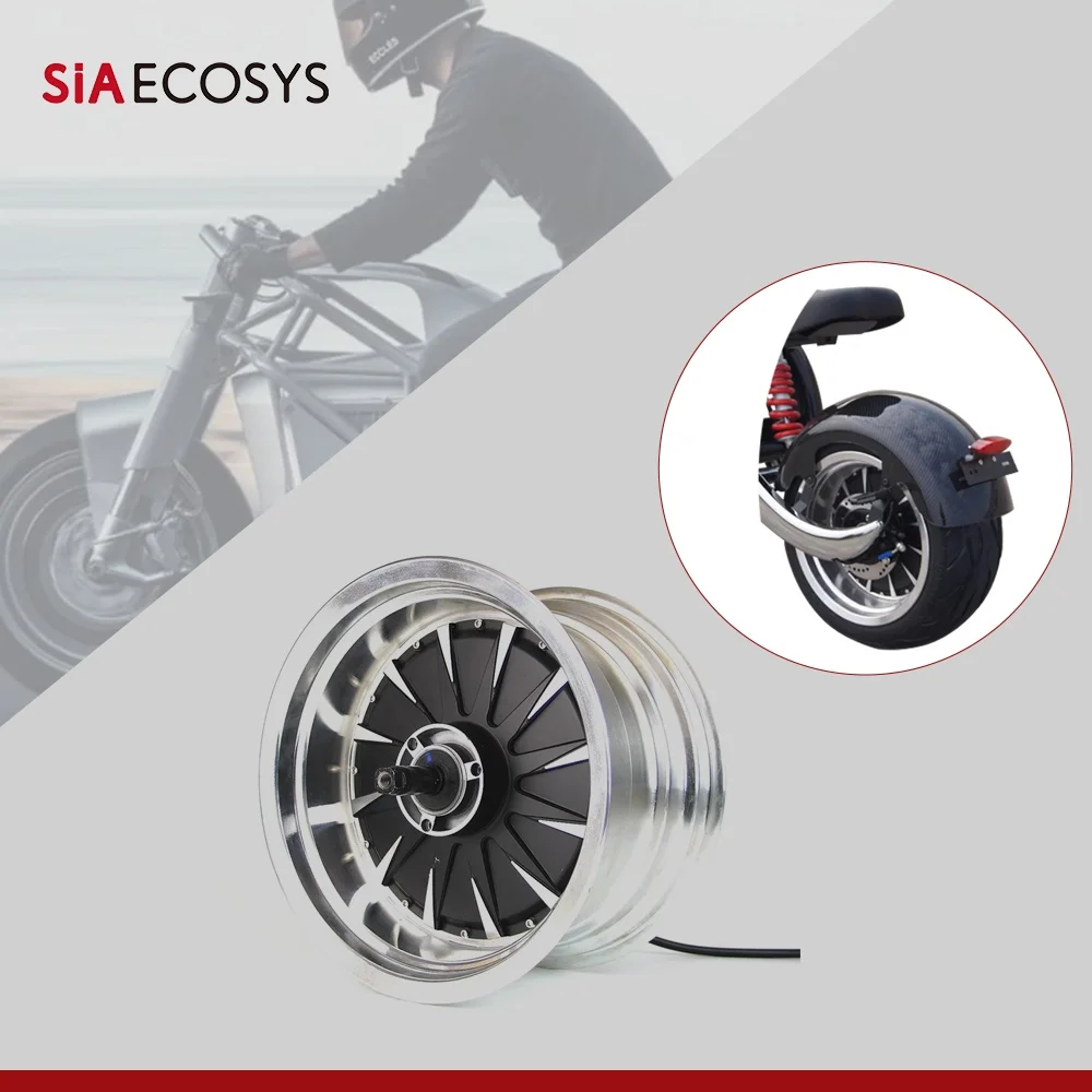 

QS260 12x7.5inch 3000W QSMotor V1.1 72V 80KPH High Power BLDC In-Wheel Hub Motor for Electric Motorcycle