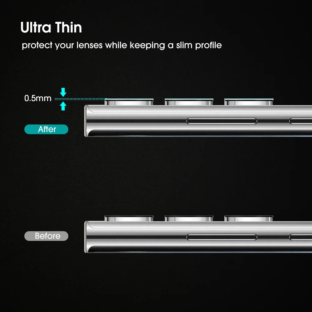 For Galaxy Z Flip 4 5G Metal Camera Screen Protector Lens Tempered Glass HD Camera Lens Protective Film For Samsung Z Fold 4