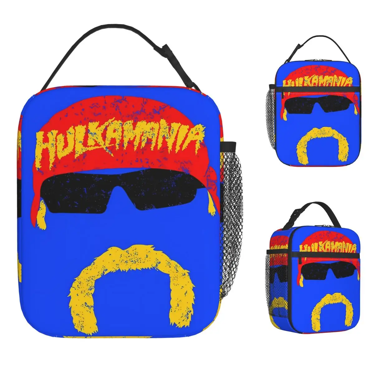

Hulk Hogan American Pro Wrestling Legend Lunch Bag For Adult Vintage Outdoor Picnic Cooler Bag Portable Oxford Thermal Lunch Bag