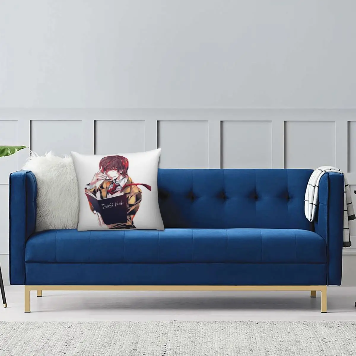 Japanese Anime Death Note Square Pillowcase Pillow Cover Cushion Zip Decorative Comfort Throw Pillow for Home Living Room