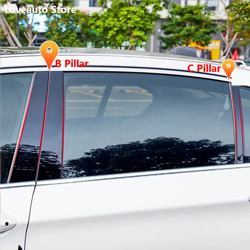 For Changan CS75 / CS75 Plus Car Window Central Column B C Pillar Cover Trim Mouldings Sticker Frame Accessories