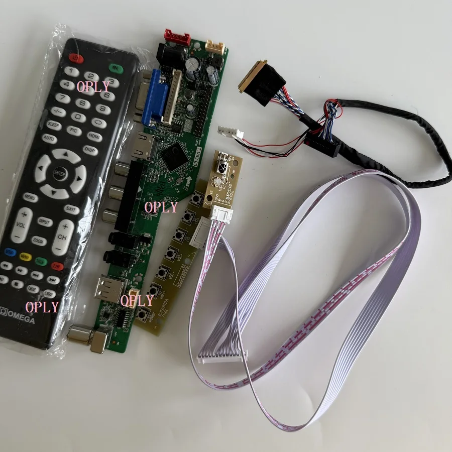 Kit de placa controladora de TV compatible con HDMI, RF, USB, AV, Audio VGA para pantalla LED LTN156AT03 LTN156AT05 LTN156AT05-802 de 15,6 pulgadas 1366X7668