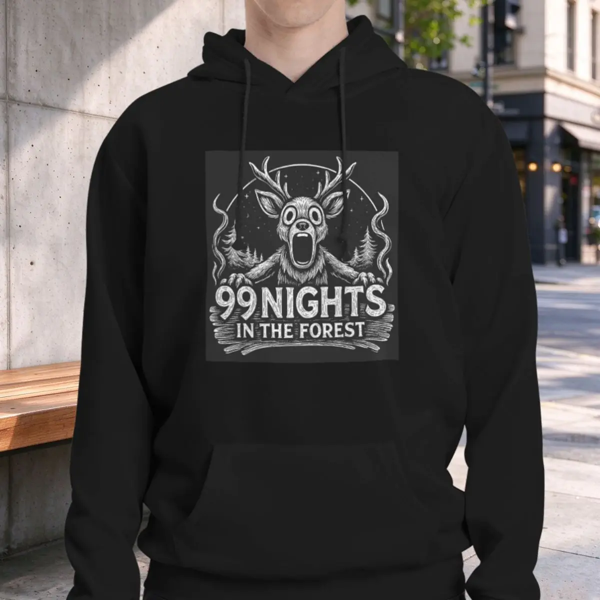 99 Nights In The Forest Halloween Spooky Hoodies Unisex Casual Pullover Sweatshirts Fashion Long Sleeve Clothing Autumn Winter