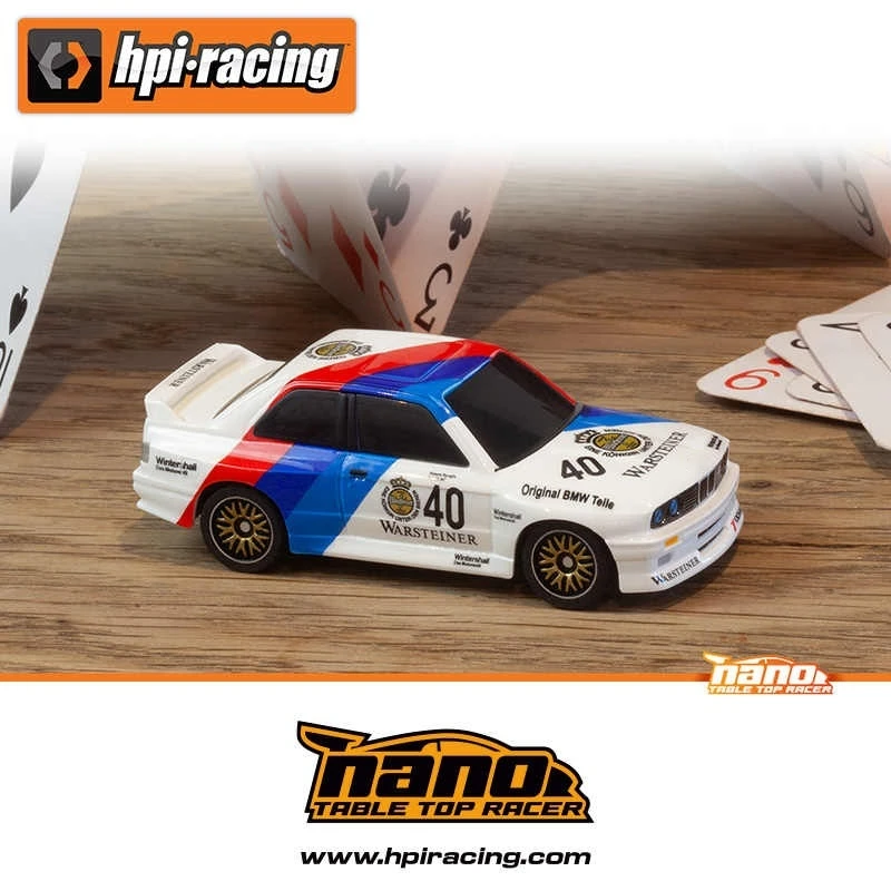 HPI Nano TTR Simulation 1:64 4CH 45 Minutes Super Long Battery Life 160992 1989 M3 Remote Control Electric Racing Drift Car RTR