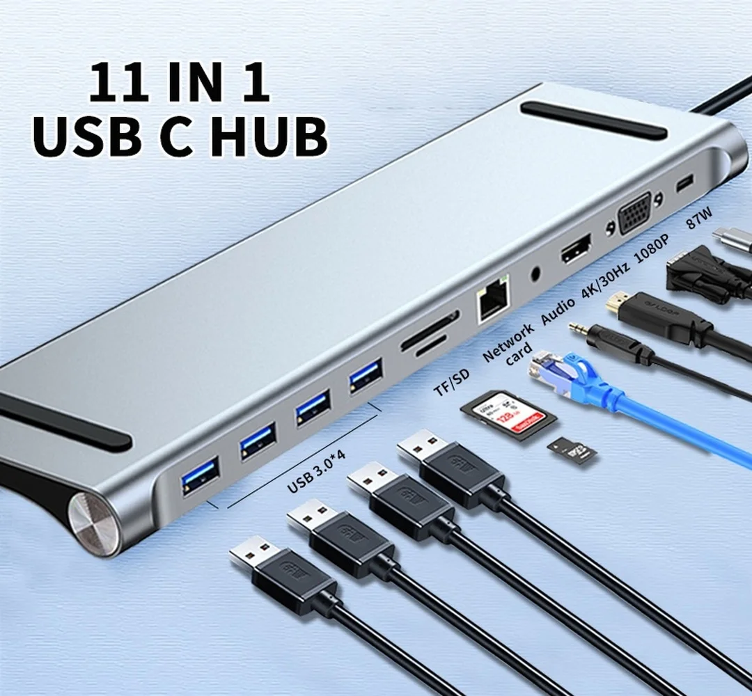 USB C HUB Laptop Docking Station To HDMI-compatible USB Hub Adapter Type C HUB for MacBook Pro Lenovo ThinkPad HP Dell XPS