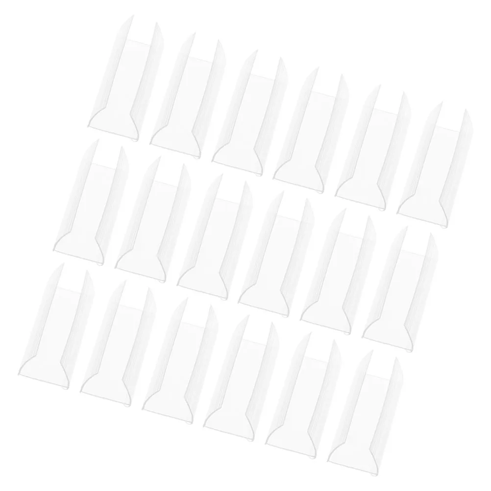 

60 Pcs Price Bar Clip Sign Clips for Retail Display Shelf Plastic Tags Label Holders Supermarket