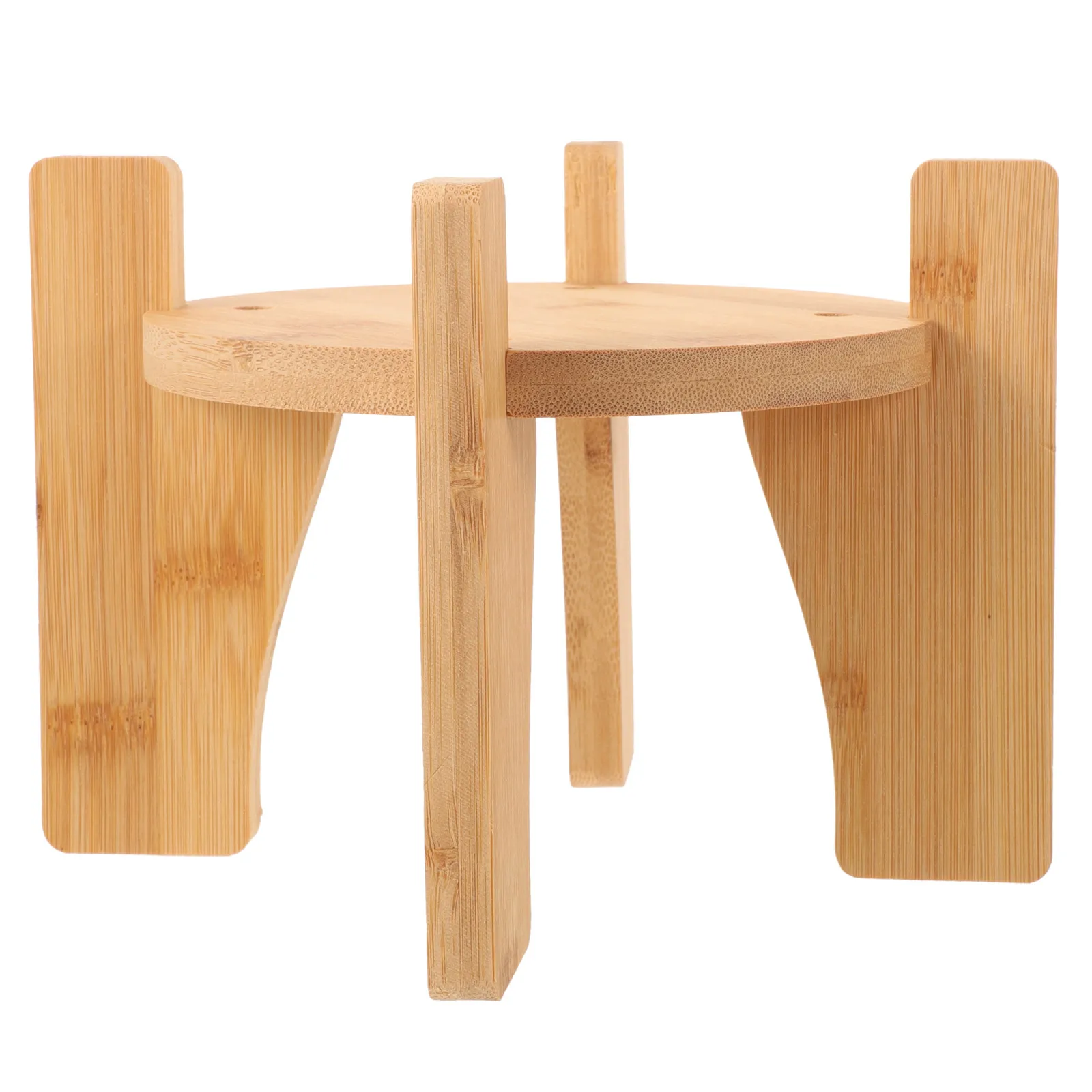 

Wooden Base Beverage Dispenser Stand Jar Cover Only Water Bracket Round Display Pedestal