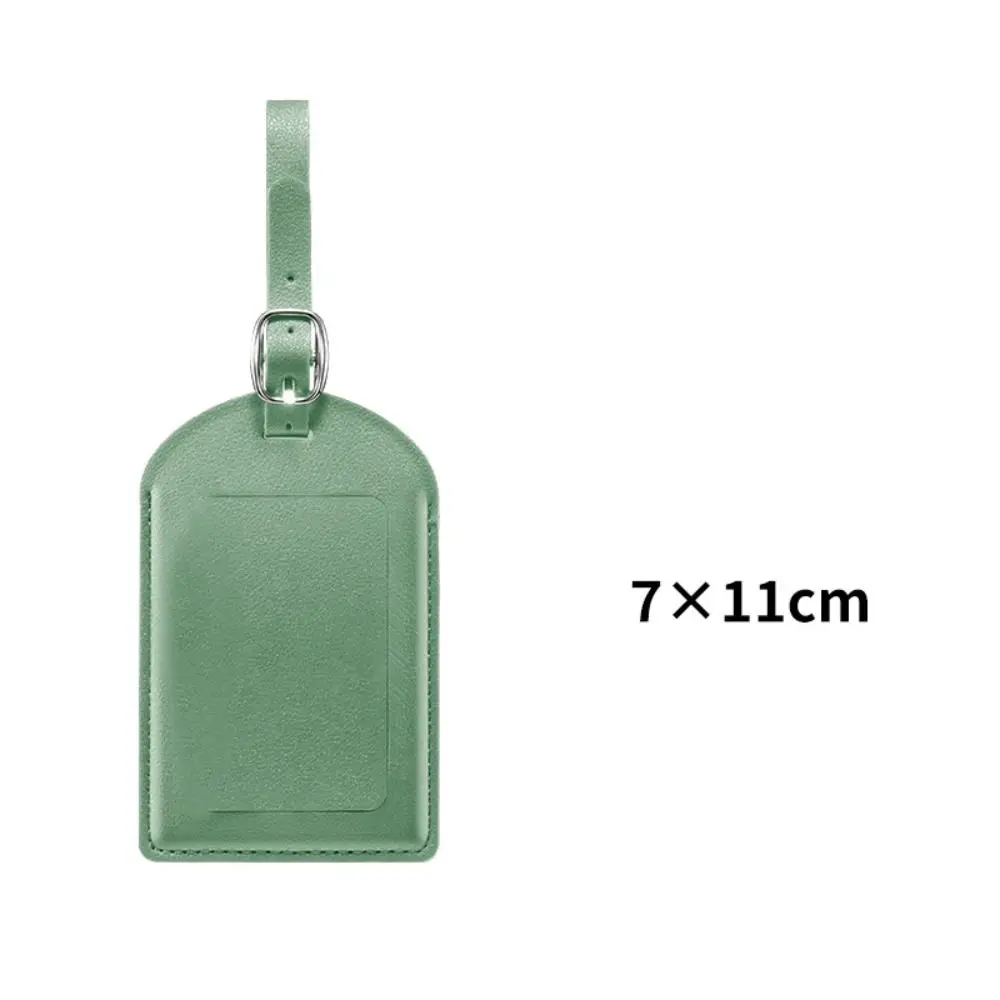 New PU Leather Luggage Tags Anti Loss Durable Baggage Boarding Bag Tag Creative Travel Accessories Men
