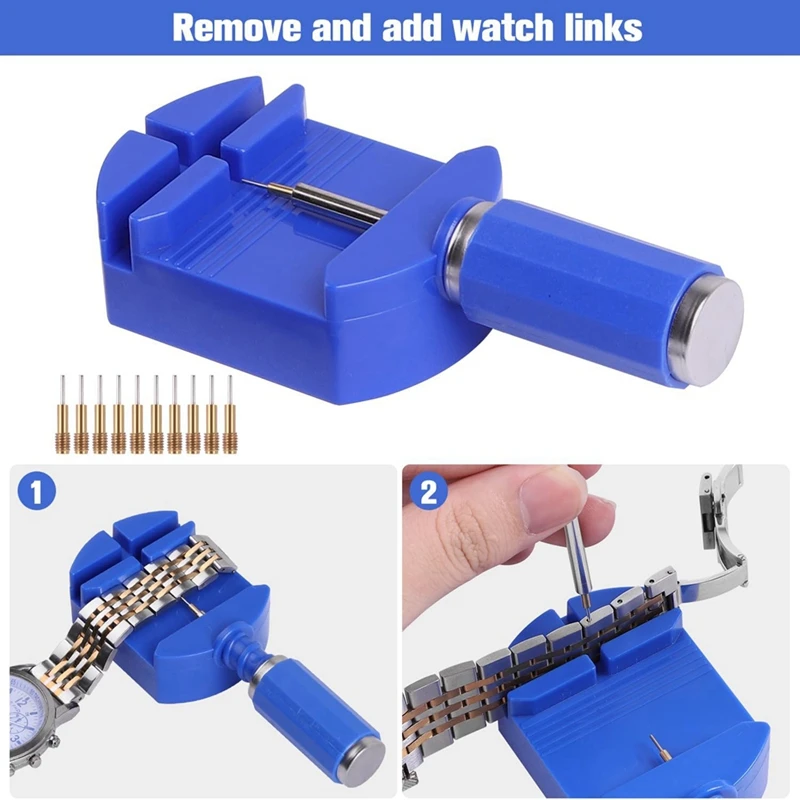 Watch Link Removal Tool Kit, Watch Band Sizing Tool Kit For Watch Bracelet Adjustment, Watch Pin Removal Tool Durable