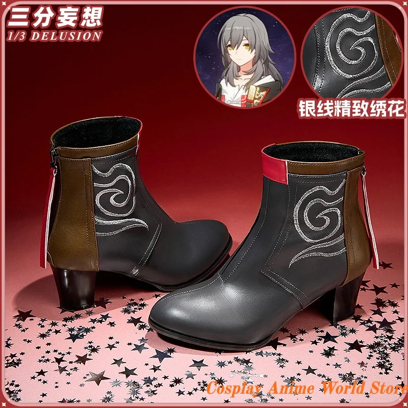 

В наличии: Косплей-обувь Trailblazer Stelle, реквизитная обувь MIHOYO Honkai Star Rail для Хэллоуина, женская обувь для ролевых игр