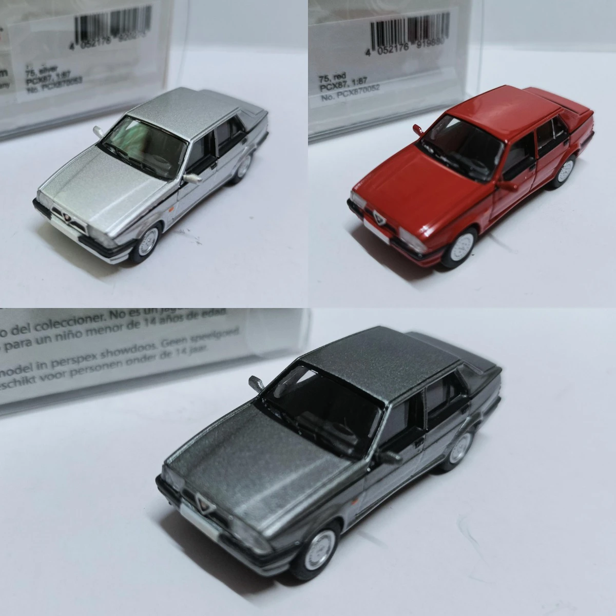 Premium ClassiXXs 1:87 Alfa 75 Simulation Limited Edition Plastic Metal Static Car Model Toy Gift