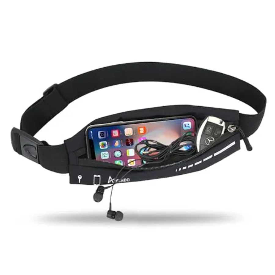 

Slim Running Belt for Women MenRunners Fanny Pack Phone Holder Running Pouch Waist bag for Workout Jogging Money Belt Running G