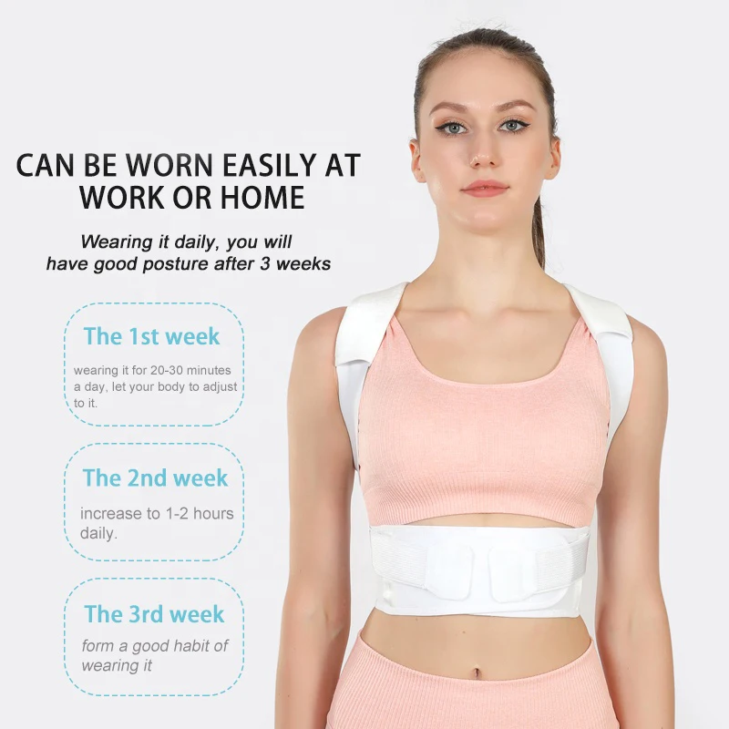 Back Support Posture Corrector Belt Adjustable Shoulder Clavicle Spine Support Belt Reshape Your Body Lumbar Brace Back Trainer