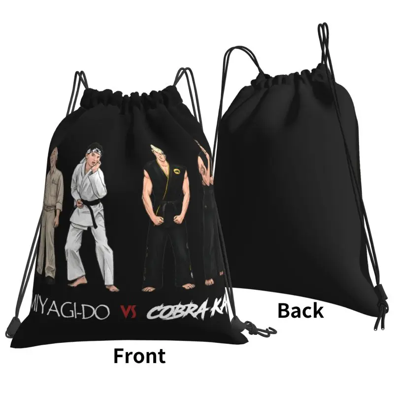 The Karate Kid 1984 Cobra Kai Vs Miyagi-Do Drawstring Bags Gym Bag Gym Portable Sports Bag Clothes Backpacks