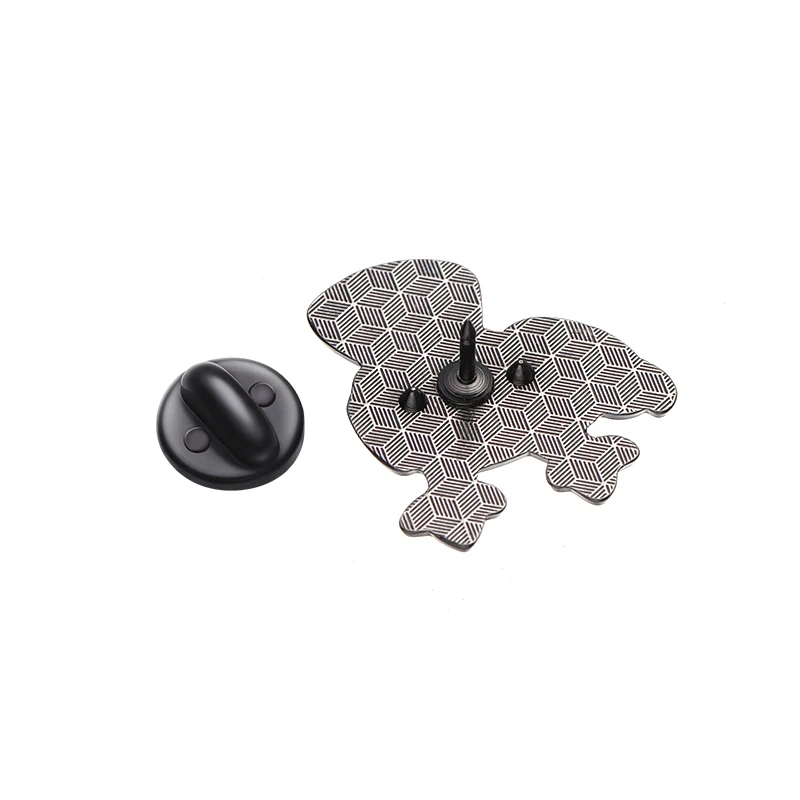 Cartoon Black Crow Brooch Enamel Pins Custom Cute Animals Decorative Pin Lapel Badges Collar Pin Jewelry Gift for Kids Friends