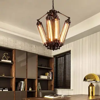 工業風金屬吊燈,8燈復古金屬吊燈,玻璃燈管,中世紀風格,蒸氣龐克 10 最佳銷售 蒸氣龐克燈 - №3