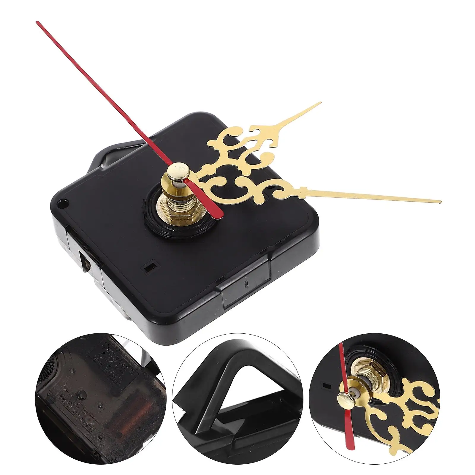 1 Set Clock Mechanism Silent Quartz Movement Machine Wall Hands Pointer Set Clockwork Table Long Shaft DIY Watches Repair Parts