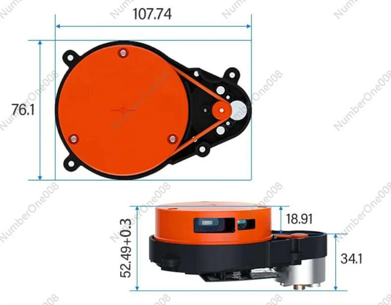 Original Laser Distance Sensor Roborock S50 S51 S55 Q7 Max S6 Max VS45 Max Robotic Parts Vacuum Cleaner LDS Replace Accessories