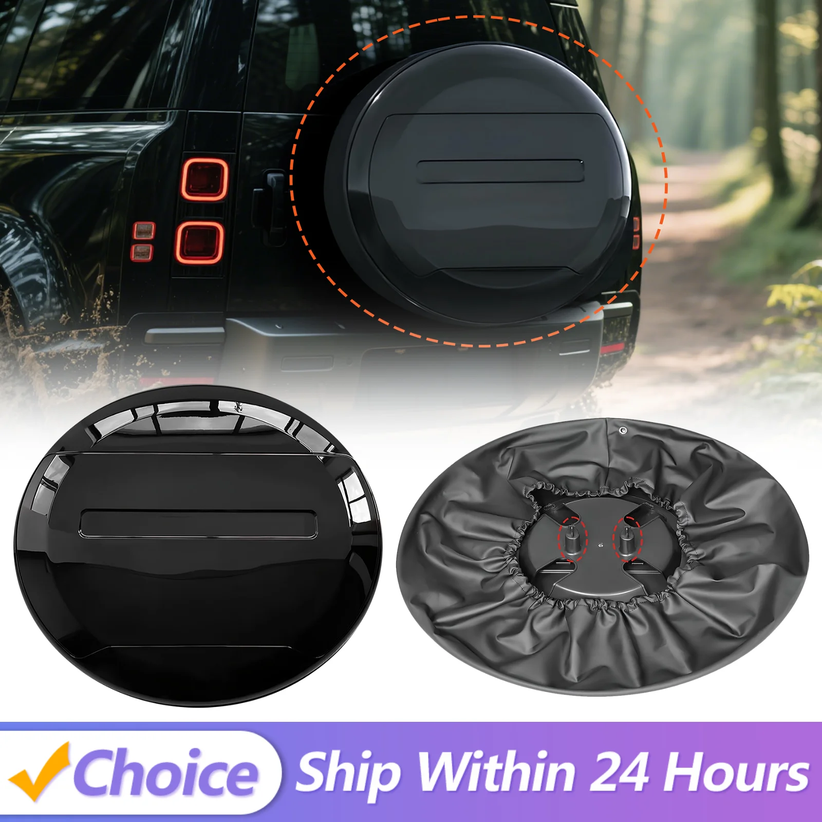 

Задняя запасная шина, защита колеса, защитный чехол из АБС-пластика, чехол для запасного колеса для Land Rover Defender 90 110 130