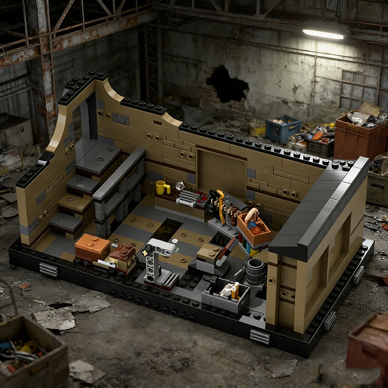 373 pièces Star Fighting Workshop MOC, blocs de construction modulaires personnalisables, design créatif, jouet éducatif DIY, cadeau d'anniversaire