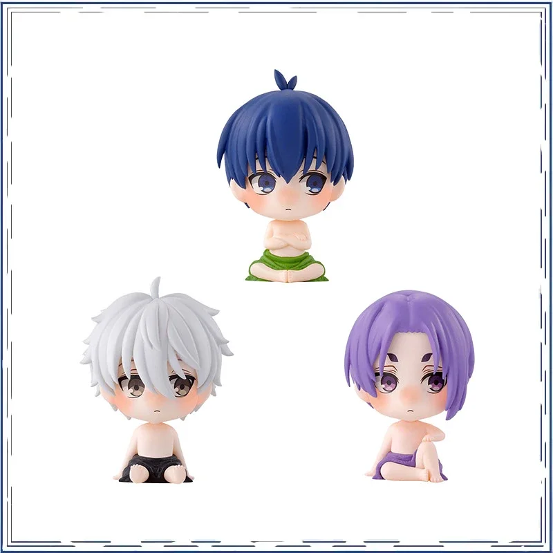 

【BANPRESTO】anime BLUE LOCK Isagi Yoichi Nagi Seishiro Q Version Christmas Gifts Genuine Action Figure Model Toys in Shelf