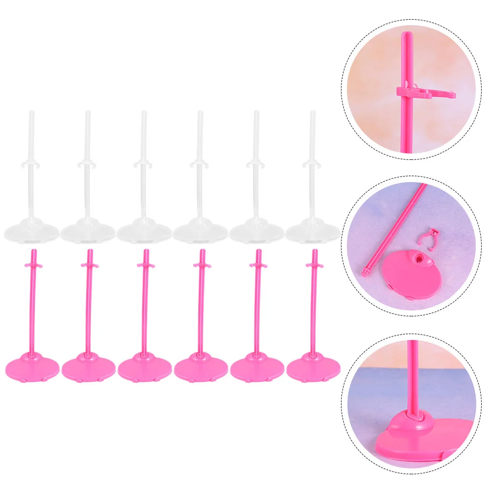 

24 Pcs Standing Clip Figures Holder Stands Toys Dolls Support Action Display Baby Brackets