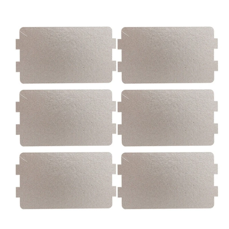 6Pcs Replacement Plates Thickened Sheets Microwave Oven Mica Sheet Guide Cover Plate for Efficient Heating