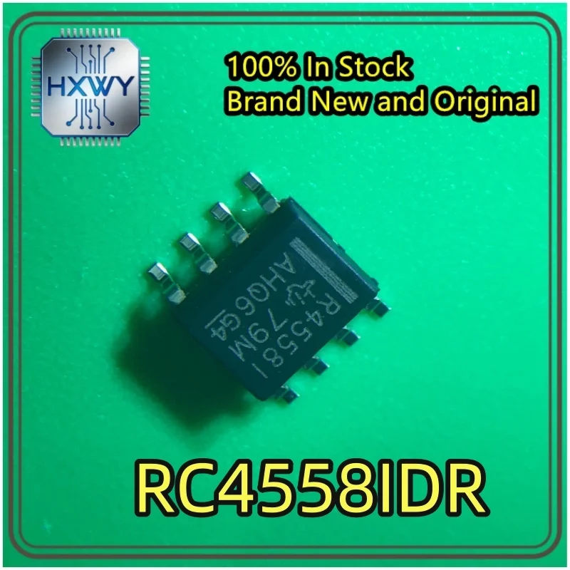 (30/100 pieces) RC4558IDR RC4558I SOIC-8 Dual-Channel General Purpose Operational Amplifier Chip, Brand New, Original, In Stock,