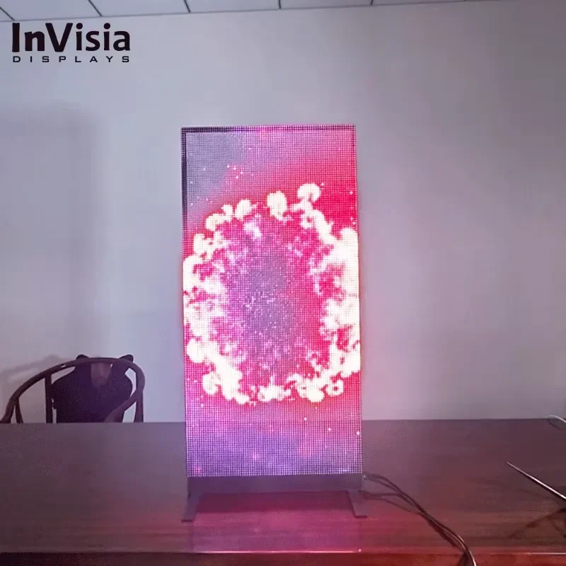 Holographic Transparent LED Display P3.91/P6.25 Indoor Digital Poster High Brightness 7680Hz Refresh Rate Commercial Use