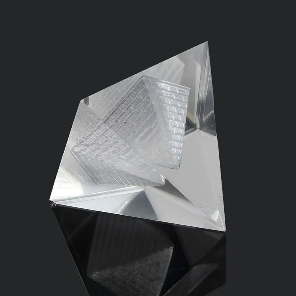 Room Carving 3D Egypt Reiki Chakra Healing Crafts Home Decoration Crystal Pyramid Stereo Pyramid Egypt Pyramid Pyramid Decor