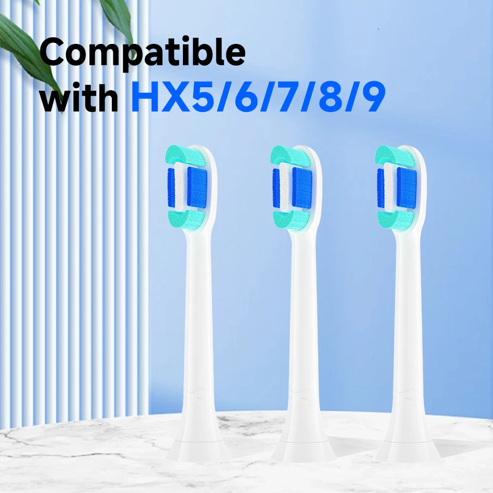 

20Pcs Replacement Toothbrush Heads Compatible with Philips Replacement Electric Brush Head HX5/HX6/HX7/HX8HX9