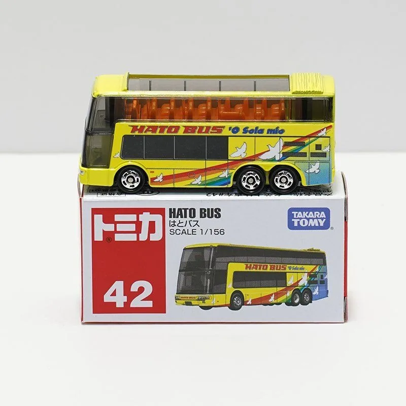 

TAKARA TOMY Tomica Deka Toy Realistic Alloy Car Model Double Decker Bus No 42 Sightseeing Bus Ideal Boy Car Toy Gift