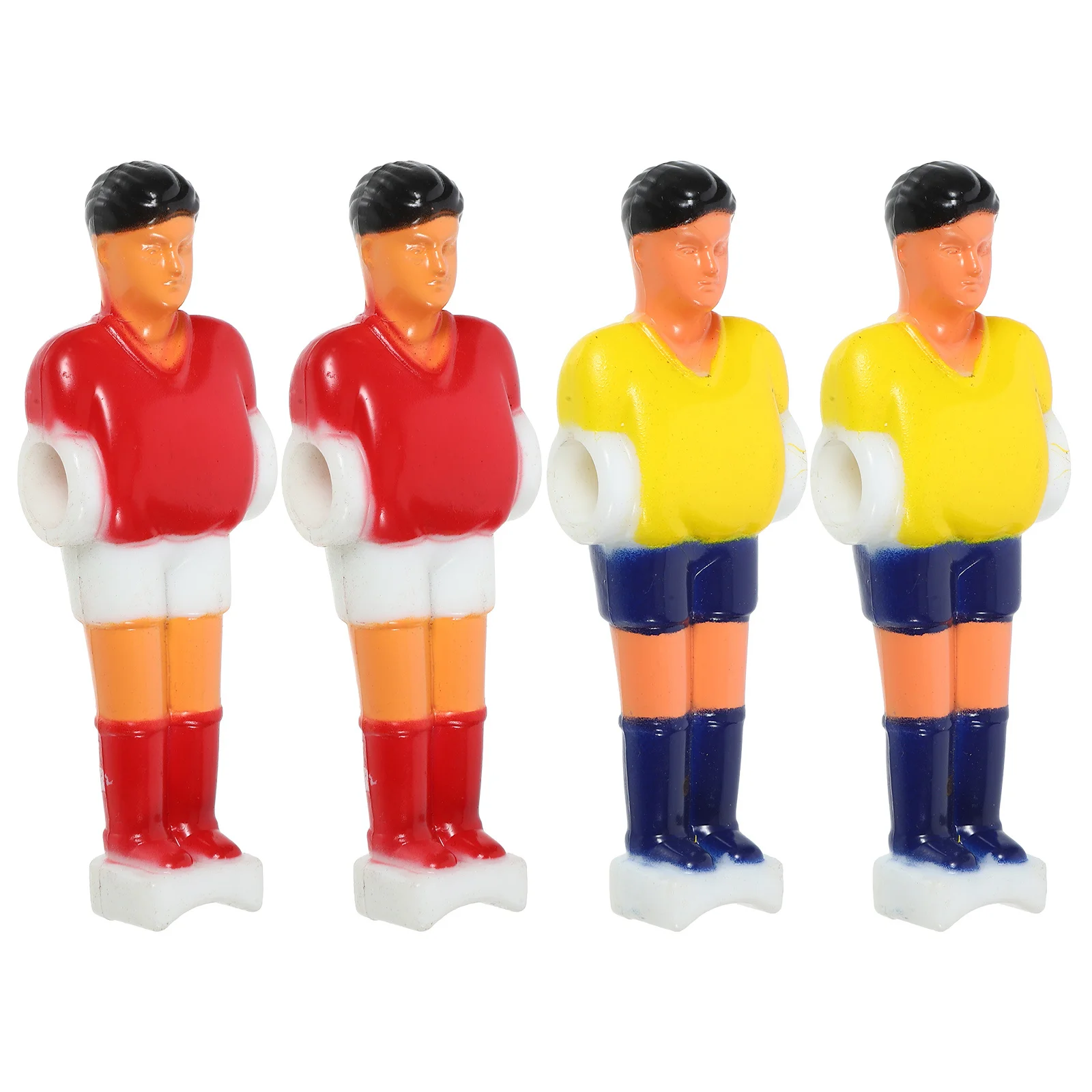 

4pcs Football Machine Player Desktop Soccer Figures Durable Table Football Accessories Foosball Replacement Parts