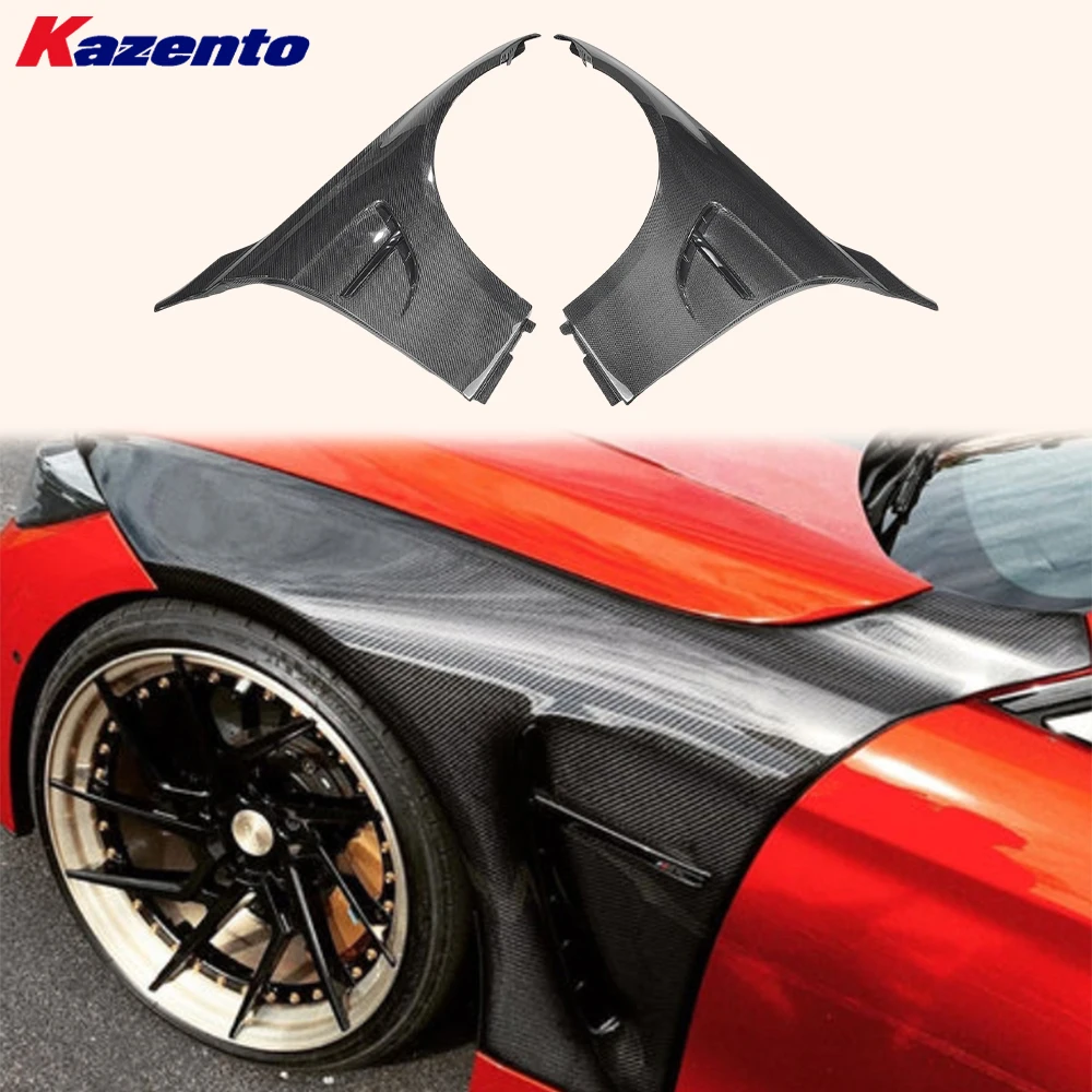 

Side Front Bumper Fender Pair Carbon Fiber For BMW 2015-2020 Real F82 M4