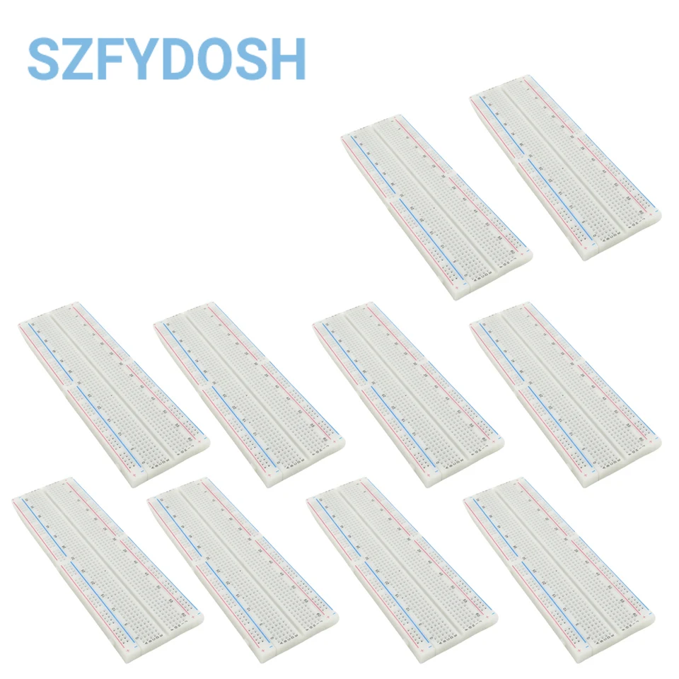 1-10PCS Breadboard 830 Point PCB Bread Board MB-102 Prototype PCB Solderless Breadboard Protoboard Circuit PCB DIY Kit