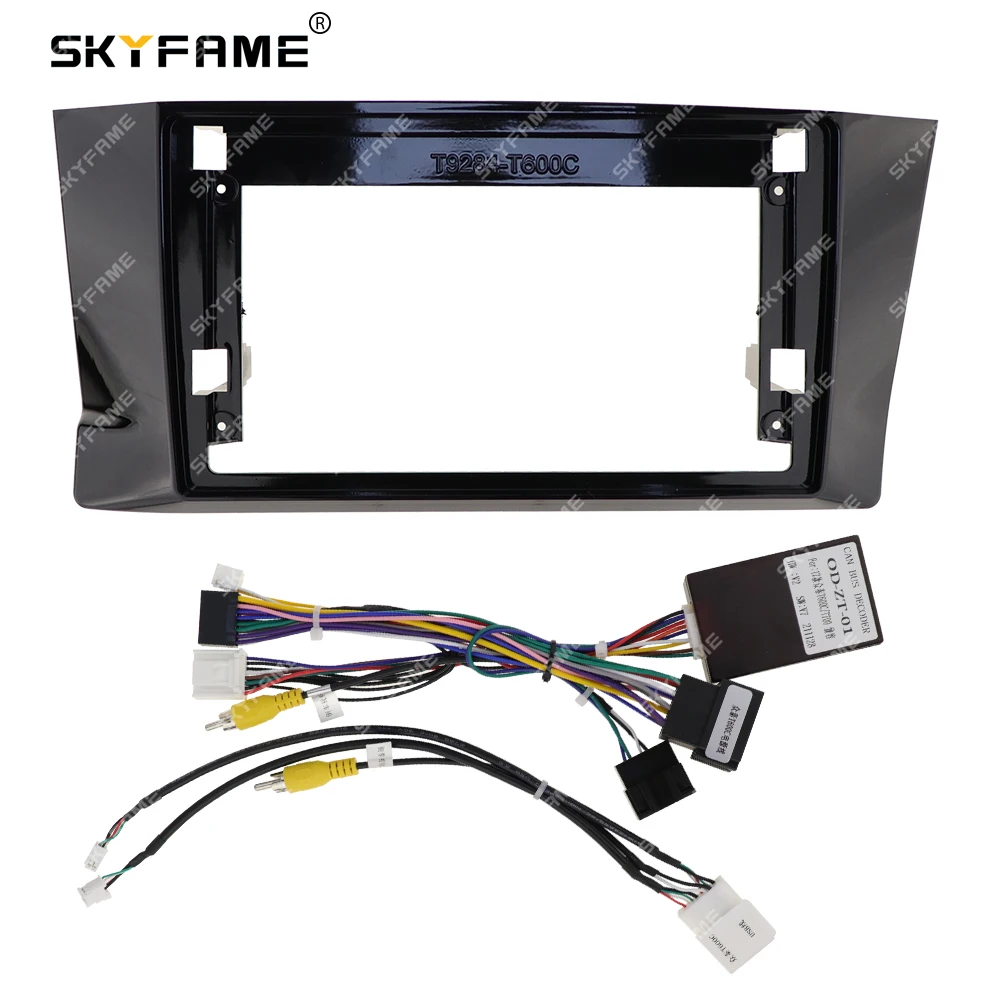 skyfame-車フレームフェイシアアダプター-canbus-ボックスデコーダー-android-ラジオダッシュフィッティングパネルキット-zotye-t600-クーペ用