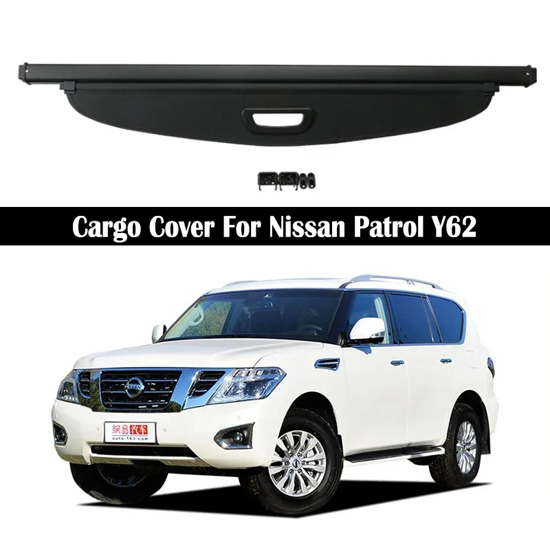 

Багажник багажника для Nissan Armada патруль Y62 2011-2021 защитный щит задняя багажная занавеска разделение конфиденциальность автомобильные аксессуары