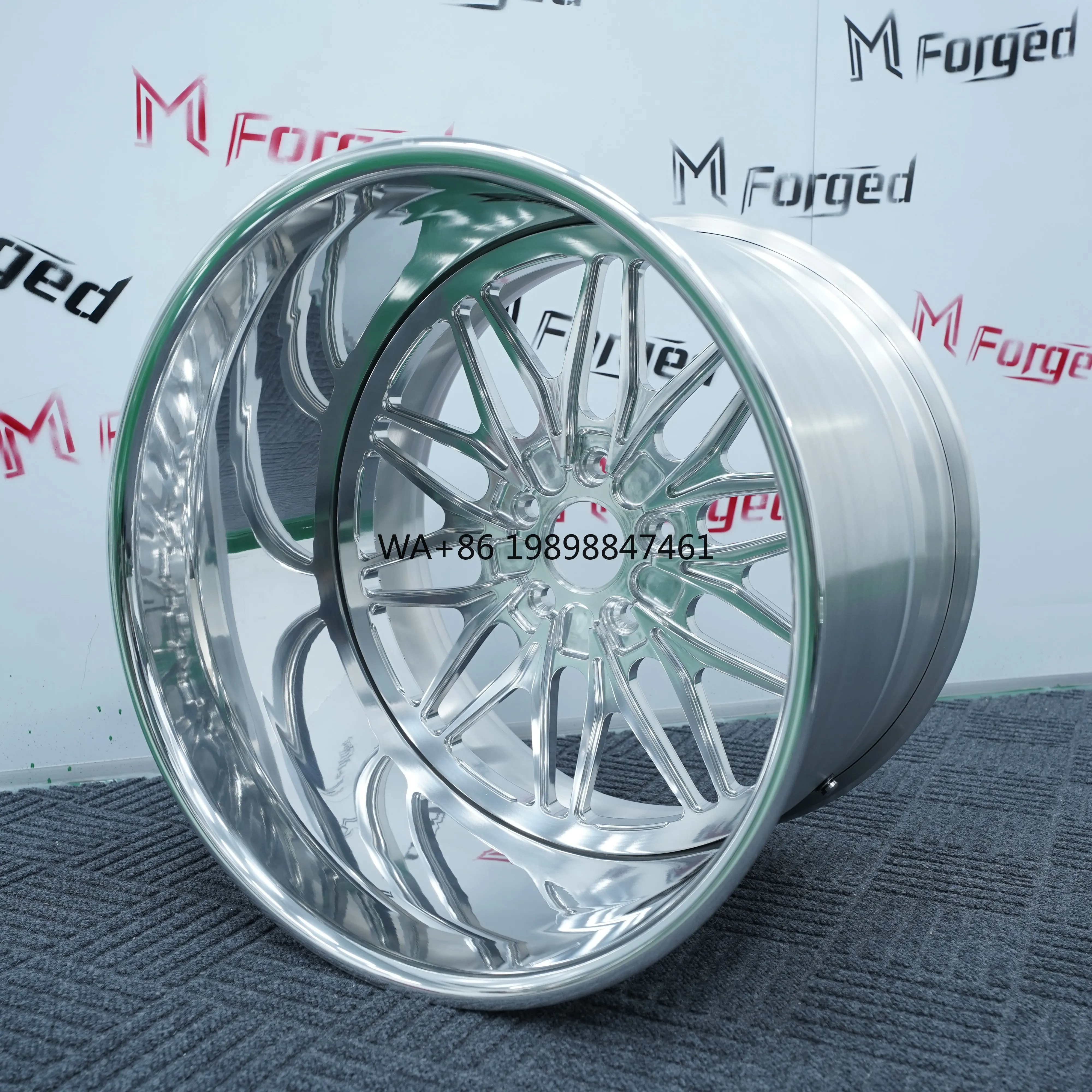

Mforged 28 Inch 3-Piece Full Forged Wheels 5x114.3 5x120 5x112 Concave Trunk Rims for Luxury & Performance Passenger Cars