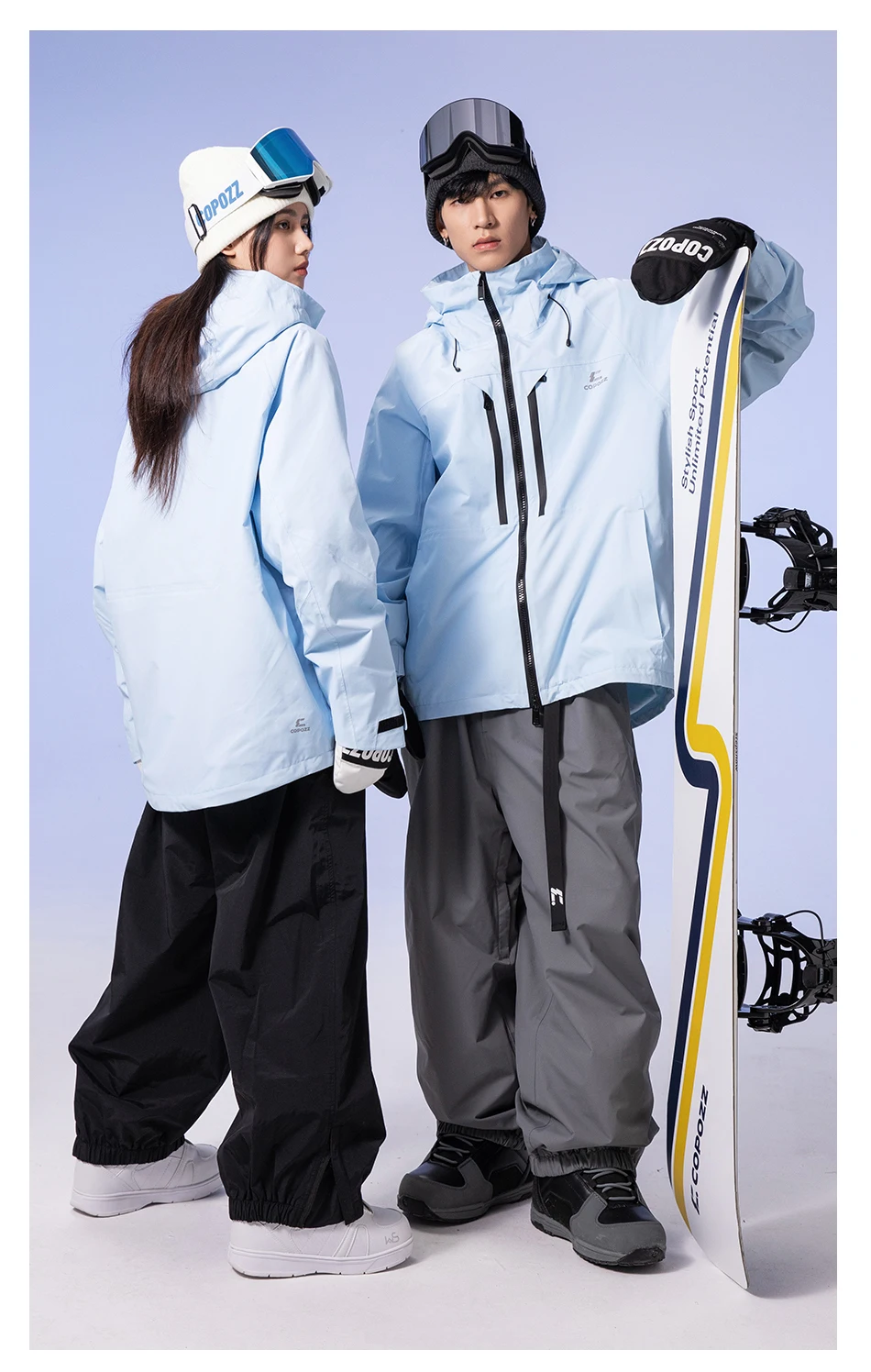 COPOZZ Marke Winter 3L Männliche Ski Hosen Outdoor Sport Durchlässige Winddicht Wasserdichte Weibliche Schnee Hose Warme Ski Snowboard Hose – Detail 17
